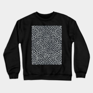 Dark Grey Dalmatian Print Mask Crewneck Sweatshirt